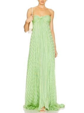 Alexis | Dresses | Alexis Joya Pleated Strapless Formal Maxi Dress Gown  Gold Lame | Poshmark